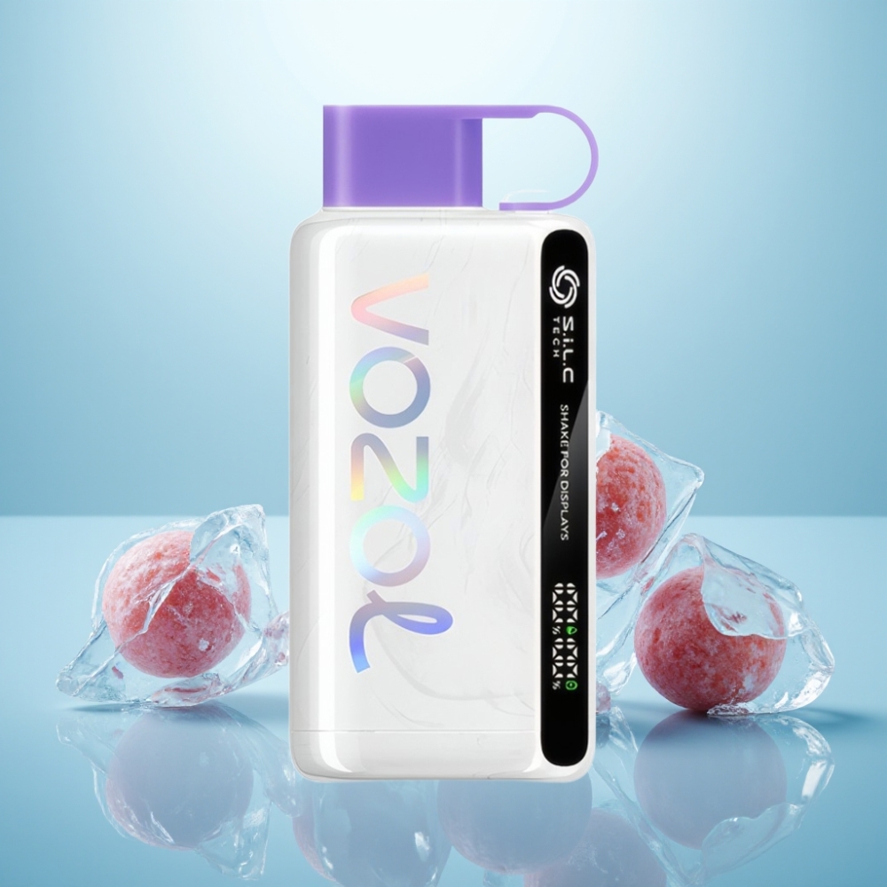 VOZOL STAR 9000/12000 Vape חד פעמי ענב קרח עם 650mAh סוללה, טעינה מהירה ב-30%, S.i.L.C TECH