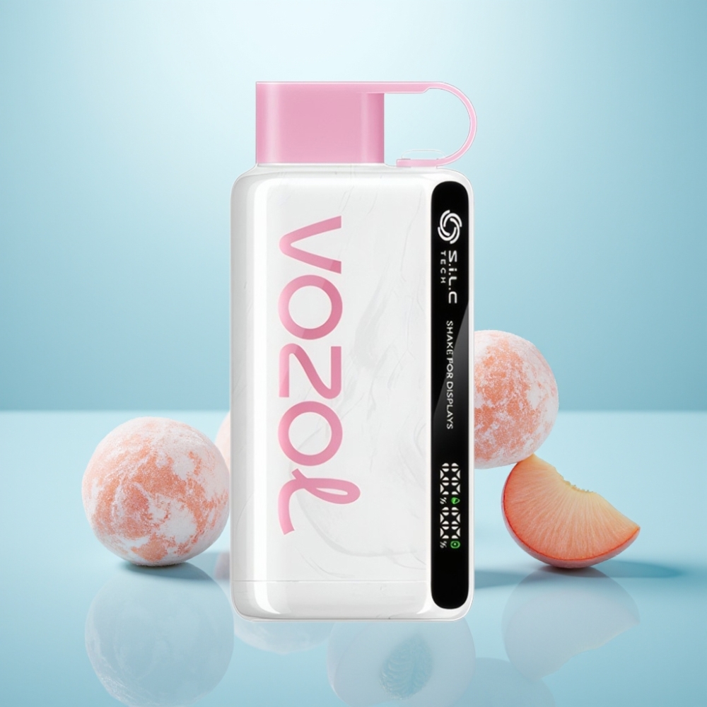 VOZOL STAR 9000/12000 Vape חד פעמי אפרסק קרח עם S.i.L.C TECH, 30% טעינה מהירה יותר, 650mAh
