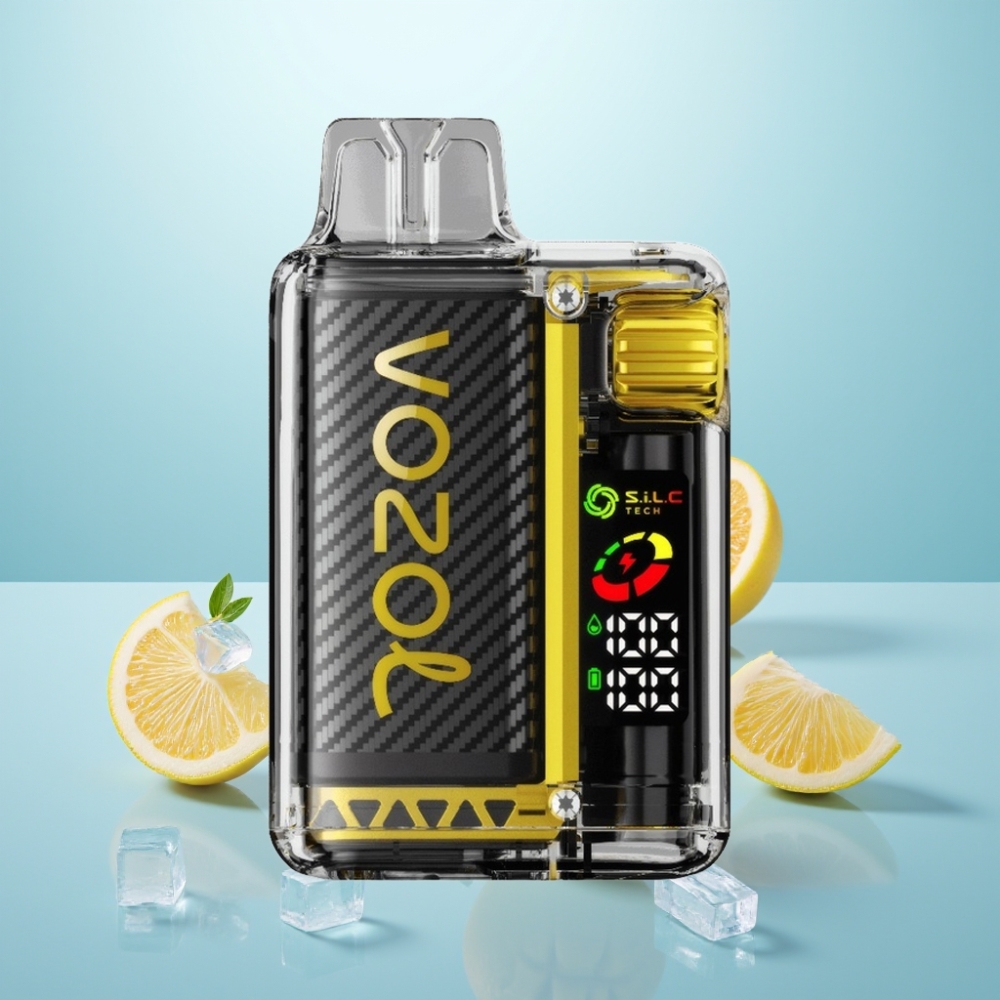 VOZOL Vista 20000 Puffs Vape חד פעמי מנגו קרח עם סוללה נטענת 650mAh, עוצמת ניקוטין 2%, OLED Screen, S.i.L.C Tech Dual Mesh Coil