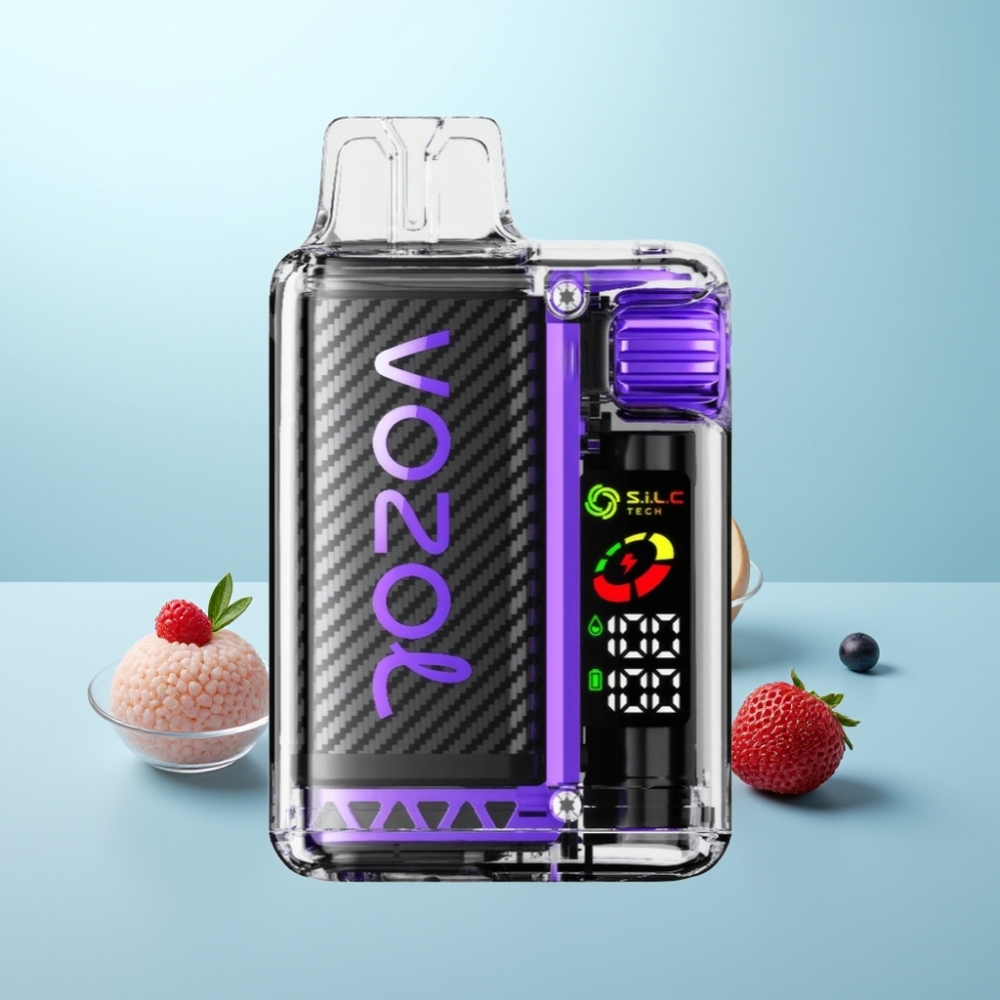 VOZOL Vista 20000 Puffs Vape חד פעמי טעים פירות יער בטריה נטענת 650mAh OLED MCU Chip