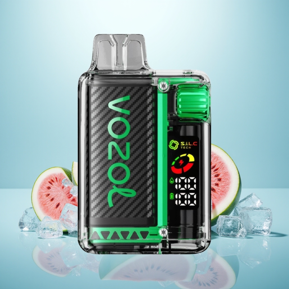 VOZOL Vista 20000 Puffs Vape חד פעמי אבטיח קר OLED Screen S.i.L.C Tech Dual Mesh Coil 650mAh