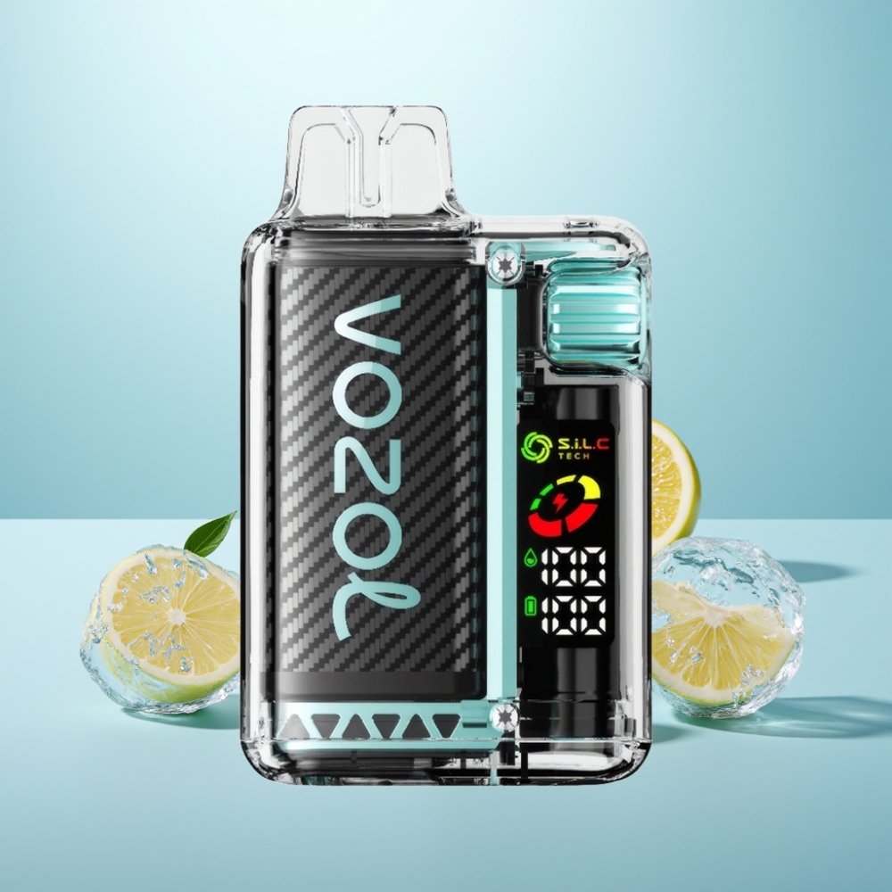 VOZOL Vista 20000 Puffs נטענת Vape חד פעמי עם OLED Screen ו-S.i.L.C Tech Dual Mesh Coil בטעם תפוח חמוץ קרח