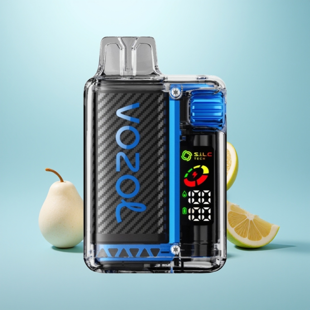 VOZOL Vista 20000 Puffs נטענת Vape חד פעמי עם OLED Screen ו-S.i.L.C Tech Dual Mesh Coil בטעם שור (Vzbull)